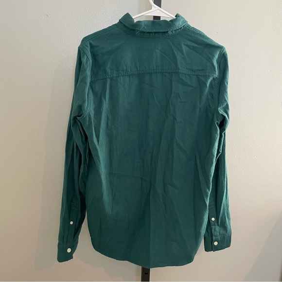 Abercrombie Kids Green Long Sleeve Flannel Button Up Size 15/16 - Picture 2 of 4